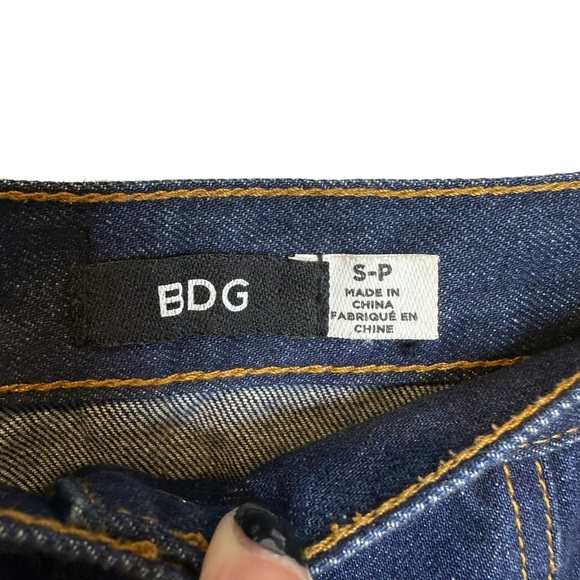 BDG Jean Skirt Womens Denim A Line Button Pockets Stretch Blue Small - Picture 4 of 8